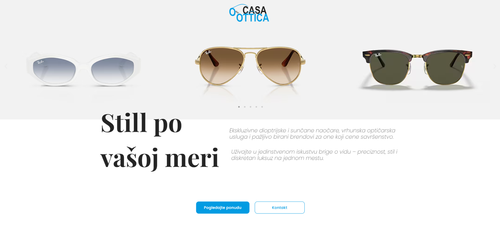 Site Hustlers projekat desktop prikaz